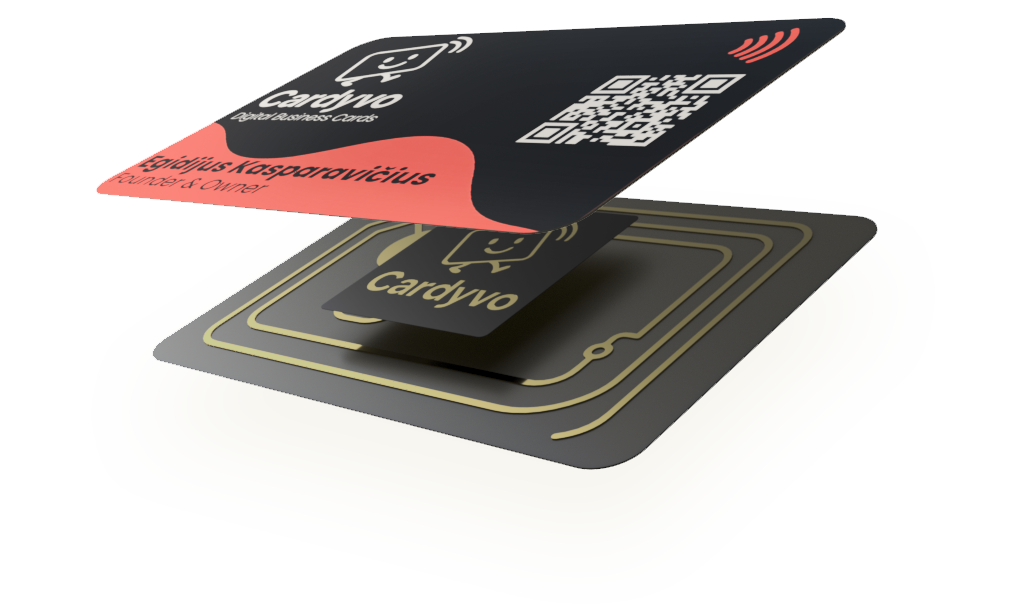 Cardyvo NFC Business Card render
